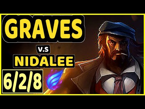 ONER (GRAVES) vs NIDALEE - 6/2/8 KDA JUNGLE CHALLENGER GAMEPLAY - KR