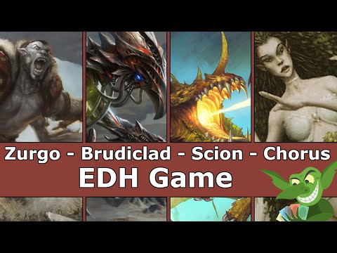 Zurgo vs Brudiclad vs Scion vs Chorus EDH / CMDR game play for Magic: The Gathering