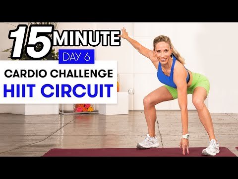 15-Minute HIIT Circuit Cardio Workout - Challenge Day 6 | Sweat With SELF