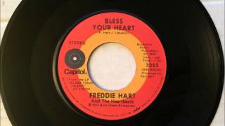 Bless Your Heart , Freddie Hart , 1972 Vinyl 45RPM