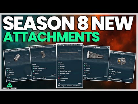 NEW Attachments in Delta Force Season 8 – Complete First Look!