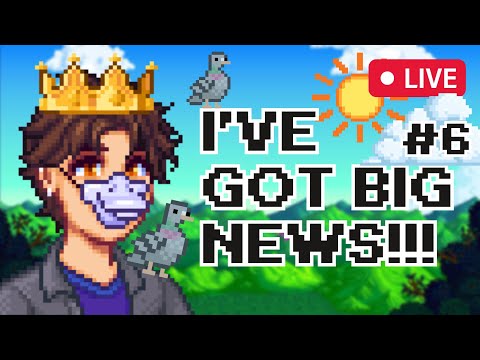 🔴 BIG NEWS TO ANNOUNCE while I wait for Stardew 1.6 on Switch | Stardew Valley Live Stream