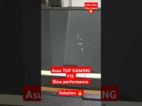 🤫 Asus TUF GAMING-F15 SLOW PERFORMANCE SOLUTION #asus #tufgaming #performance #slowlaptop