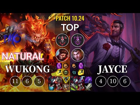 DMO Natural Wukong vs Jayce Top - KR Patch 10.24