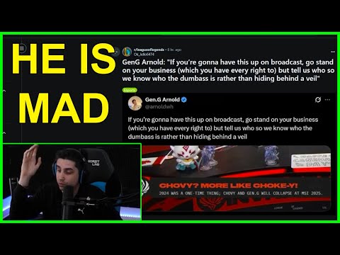 GenG CEO FURIOUS At RIOT Broadcast Trolling Chovy