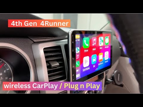 4th Gen Toyota 4Runner Wireless CarPlay Roadanvi Head Unit w/ Floating Screen | Plug n Play Install