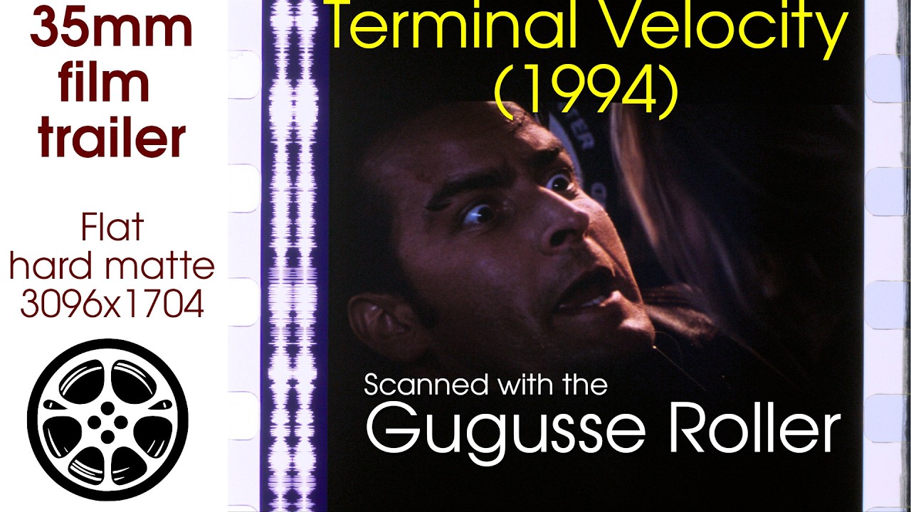 Miniature de la vidéo Terminal Velocity (1994) 35mm film trailer scan, flat hard matte, 3096x1704 du film Terminal velocity