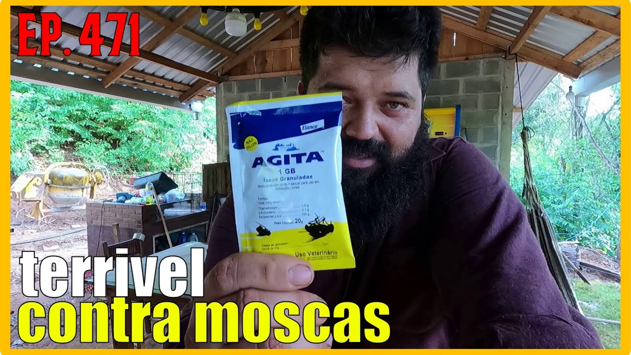 esse é o produto que eu uso para controlar as moscas no sítio e em casa