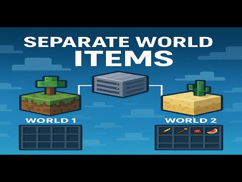 Плагин ✨SEPARE WORLD ITEMS ✨| Как разделить инвентари по мирам в Minecraft