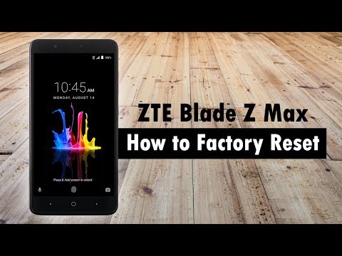 ZTE Blade Z Max - How to Reset Back to Factory Settings