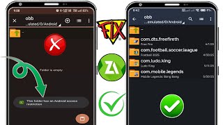 Download the video "Obb/data folder access restriction-fix this folder has android access restriction zarchiver."