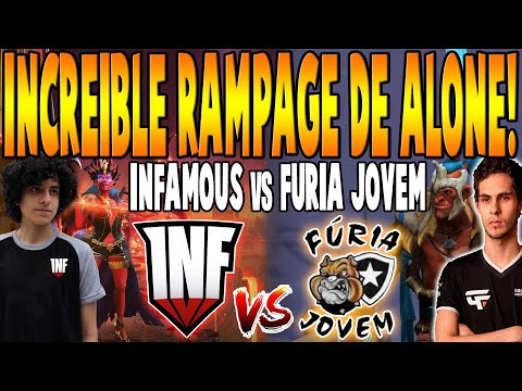 INFAMOUS vs FURIA JOVEM [BO3] - Increíble RAMPAGE de Alone! - MOVISTAR LPG SEASON 10 DOTA 2