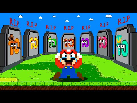 Mario R.I.P All Wonderland Colourful BIG NUMBERS | Mario Sad Story ...Sorry Mario PLEASE COME BACK!