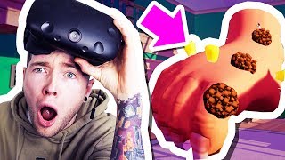 VIRTUAL REALITY FOOT TRIES TO FLATTEN MY HOUSE!!!