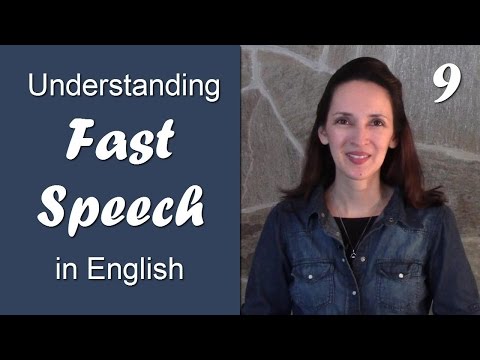 Day 9 - Reducing Unstressed Vowels - Understanding Fast Speech in English Video