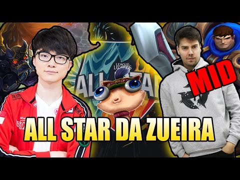 ALL STAR DA ZUEIRA #6 - FAKER DE GALIO E GAREN MID DO XPEKE