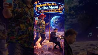 🚀🎹 Richard literally goes TO THE MOON… inside a piano bar?! #celebritycruises #pianobar