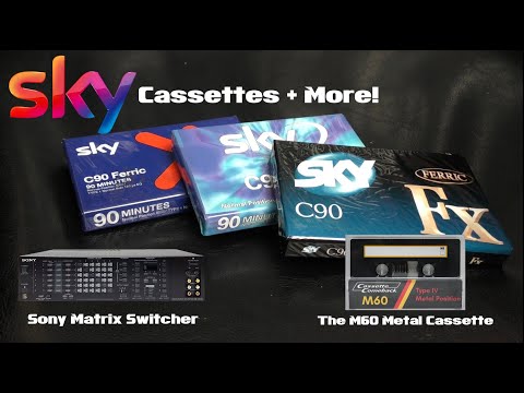 Sky Cassettes / Sony SB-V3000 Matrix Switch / Cassette Comeback M60 Metal Cassettes - 3 in 1 Video