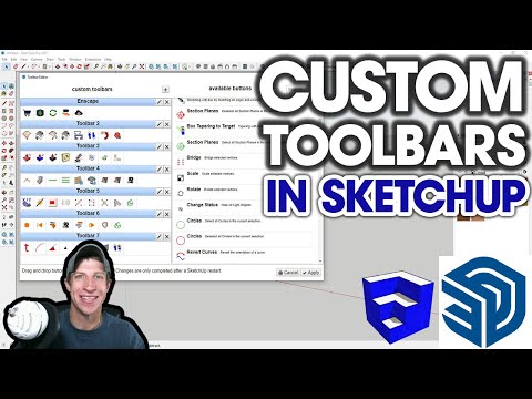 EASY Custom Toolbars in SketchUp with Custom Toolbar Editor!