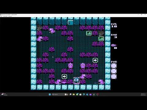 NES - Adventures of Lolo 3 - Level 10 (All rooms) - Gameplay