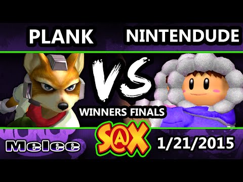S@X - Plank (Fox) Vs. Apex | Nintendude (Ice Climbers) SSBM Winners Finals - Melee