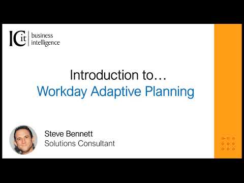 Introduction to Workday Adaptive Planning - Specialised Business Consultancy