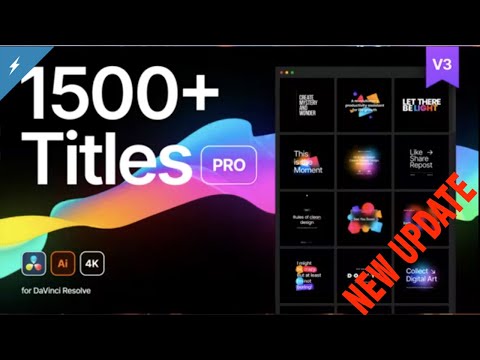 Titles Pro 2025 - Titles Davinci Resolve 18 - davinci resolve text animation