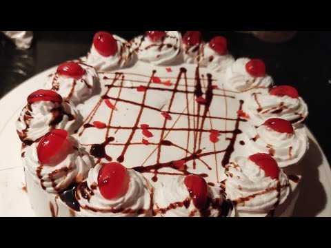 Eggless Black Forest cake recipe in cooker |without oven,curd&butter