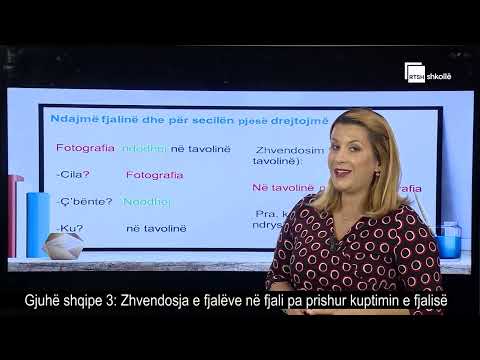Zhvendosja e fjalëve në fjali pa prishur kuptimin e fjalisë | Gjuhë shqipe 3