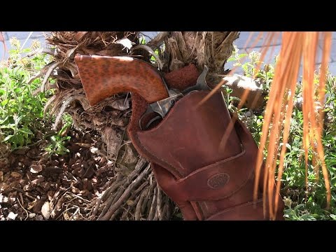 Making wood grips for a six gun