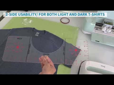 HOW TO ALIGN LEFT AND RIGHT CHEST DESIGNS WITH A T-SHIRT RULER