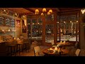 Piano Relaxing Jazz Music and 4K Cozy Coffee Shop | Smooth Jazz Music to Relax, Study, Work, Chill