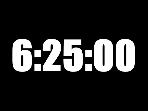 6 HOUR 25 MINUTE TIMER • 385 MINUTE COUNTDOWN TIMER ⏰ LOUD ALARM ⏰