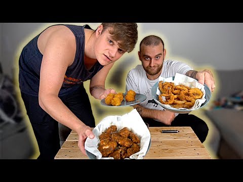 Fråder Fredag - Snackkurv (Cheese tops, løgringe & kylling)