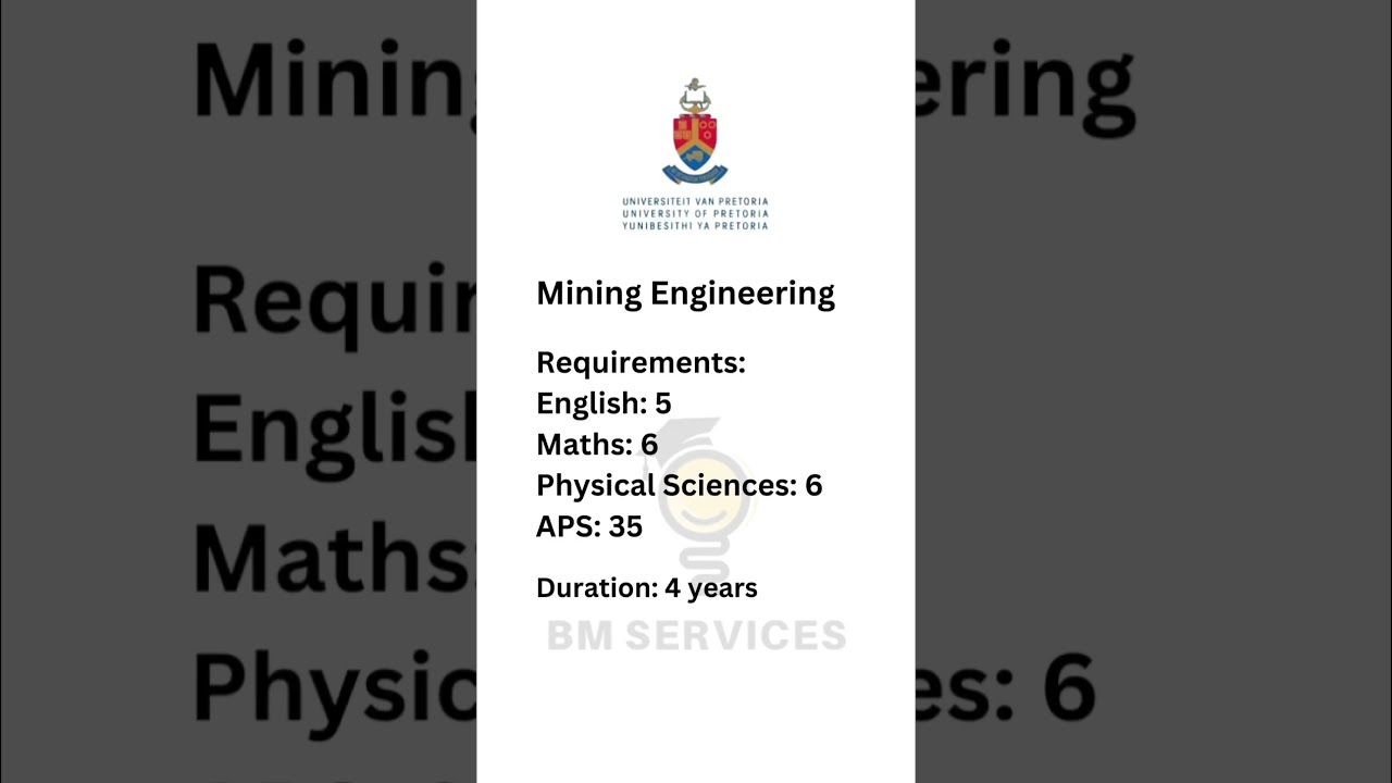 Mining Engineering Requirements. #miningengineering #mining #students #education #apply #applynow