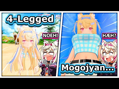 Fuwawa's VR Model Scared the Heck out of Mococo 【Hololive EN】