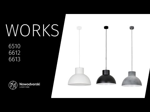 Підвісний світильник Nowodvorski 6613 Works E27 1x60W IP20 Bl