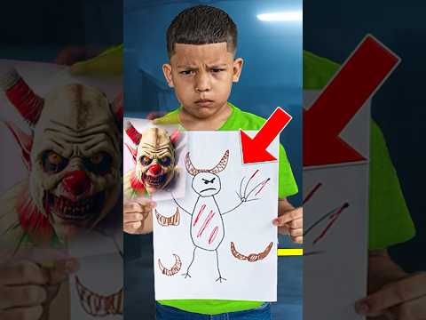 MY LITTLE BROTHER DRAW *ALPHA* by FEDE VIGEVANI😱 #shorts @fedevigevani