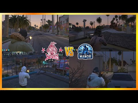 Big Manor Gang Pulls Up On Besties Bank Truck At Mega Mall (Multi POVs) | NoPixel 4.0 GTA RP
