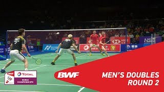 Download lagu MD | GIDEON/SUKAMULJO (INA) [1] vs HAN/ZHOU (CHN) | BWF 2018 mp3