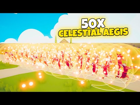 50x CELESTIAL AEGIS vs EVERY FACTION | TABS Update Gameplay