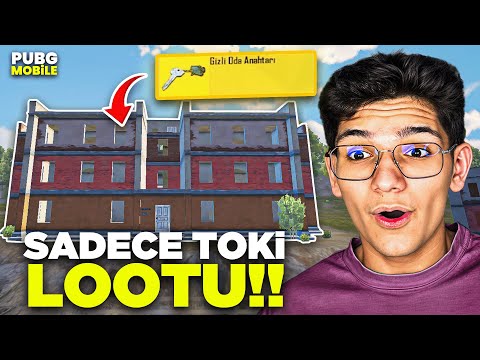 SADECE TOKİ LOOTU İLE KAZANMA CHALLENGE! GİZLİ ODA ANAHTARI ÇIKTI - PUBG MOBİLE
