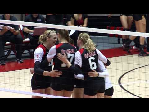 2012 Volleyball vs Stanford Shelby Dalton Nice Block