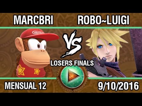 [Afterlife 12] Marcbri (Diddy Kong) vs Robo~Luigi (Cloud) SSB4 Losers Finals