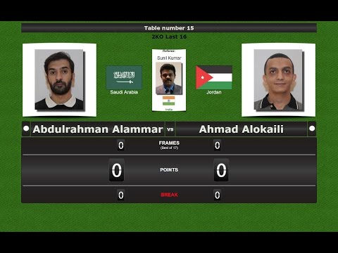 Pool 9 ball  Match 21 : A. Alammar vs Ahmad Alakili