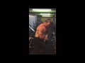 Shane sell posing video after delts/traps