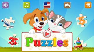 Baby Puzzles Game for Kids, Educational and Super Fun Preschool Puzzles Game for Kids