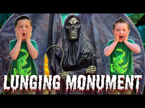 Party City 2023 Lunging Monument | Unbox Setup Halloween Animatronic | Jump Scare | Halloween City
