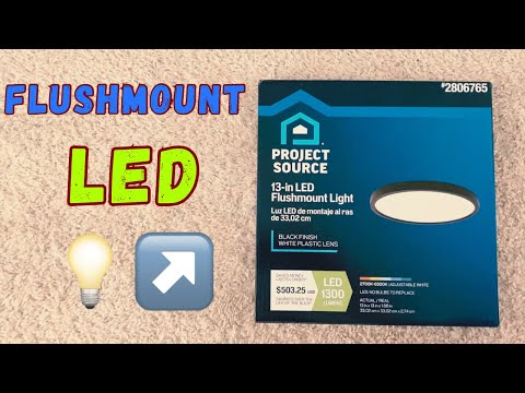 How to install a project source led flush mount ceiling light