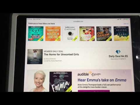 Where to find Audible daily deals.